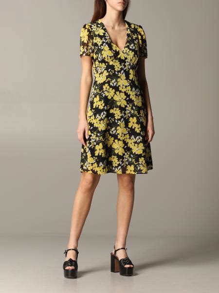 yellow michael kors dress|michael kors floral dress.